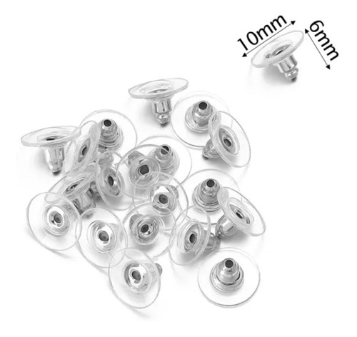 Imagen 1 de 4 de Tope Tornillo Para Aros Plástico Metal Tapón / Pack X 50 / P