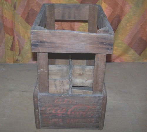 Cajon Madera Cocacola Botellas Fanta (Usado)