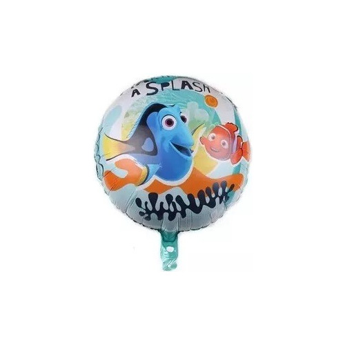 Globo Nemo Doris Redondo Metalizado 45cm