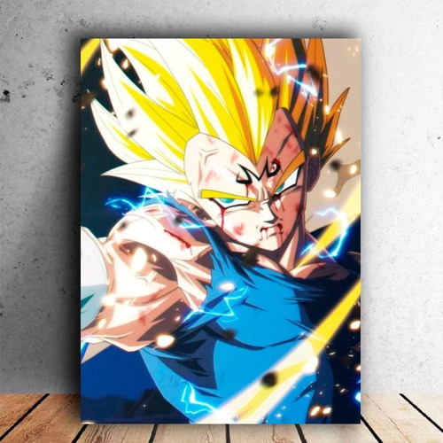 Pintura De Diamantes 5d Diy Dragon Ball Z - Vegeta 40x60 Cm