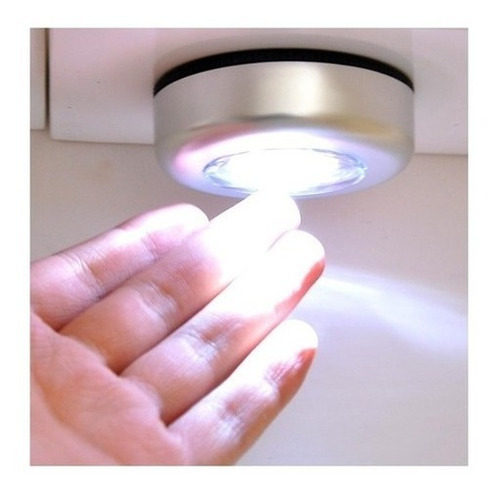 Imagen 3 de 4 de Luces Touch / Toque 3 Led Autoadhesiva Portatil Luz Fria
