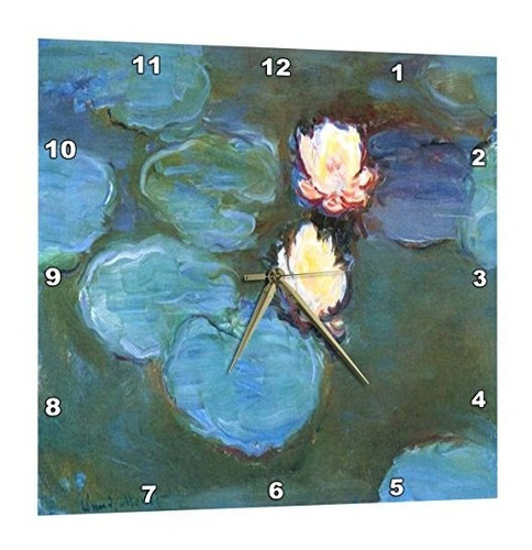 3drose Print Of Monet Painting Water Lilies Large - Reloj De