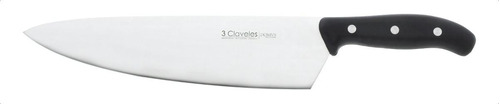 Cuchillo 3 Claveles Cocinero 20 Cm Domus Acero Inoxidable Color Negro