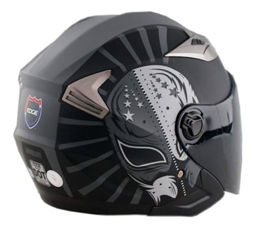 Casco Moto Semi Integral Edge Jaguar Warrior Motos Bicicleta