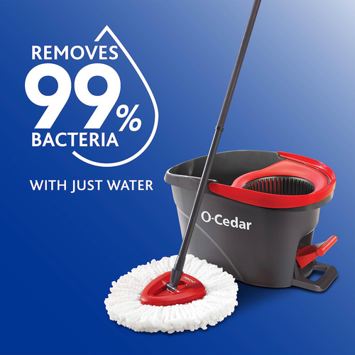 Microfibra Spin Mop O-cedar Easywring Com Balde Vermelho Cin