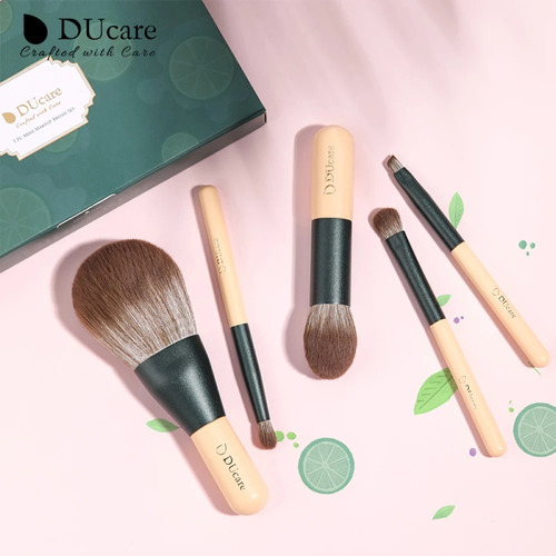 Juego De 5 Brochas De Maquillaje Ducare, Minibrochas De Viaj