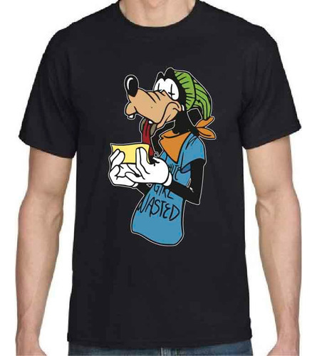 Polera Goofy Guffy Perro Disney Weed 420 Xxl Xxxl Algodón