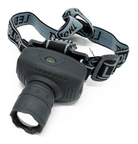 Linterna Minera Led Para Cabeza Zoom Pilas Correa 160 Lumens Color De La Linterna Negro Color De La Luz Blanco