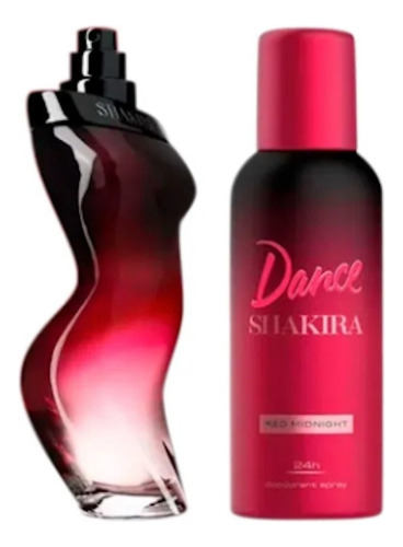 Set Shakira Red Midnight Women 80ml Edt