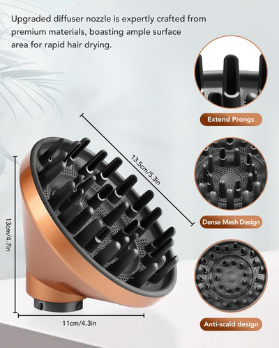 Accesorio De Boquilla Difusora Para Dyson Airwrap Styler Tos