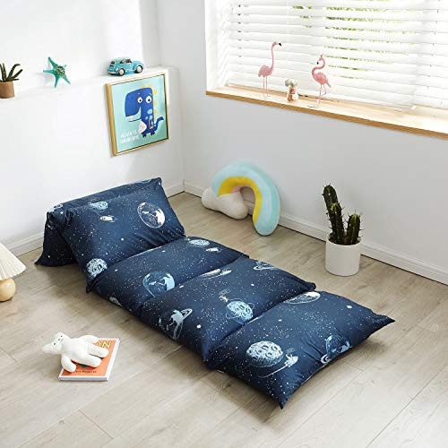 Galaxy Kids Floor Pillow Case Bed Cover, Boys Toddler F...