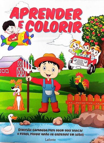 Livro Aprender E Colorir C/ Atividades E Desenhos