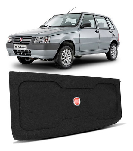 Tampão Fiat Uno 1984 A 2013 Bagagito Porta Malas Preto