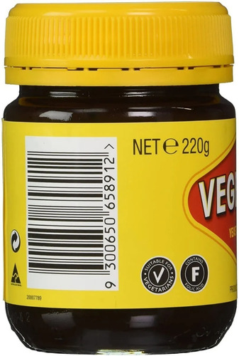 Vegemite De Australia, 220grs Paquete Con 1 Para Untar