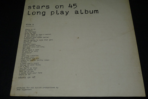 Jch- Stars On 45 Long Play Album Rock Lp Vinilo 1981 España