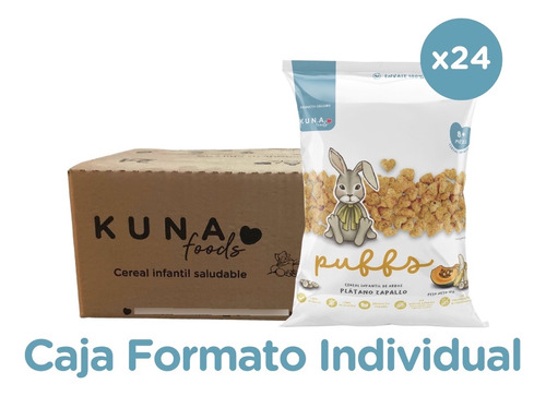 Kuna Foods Caja Individual Puffs Plátano Zapallo