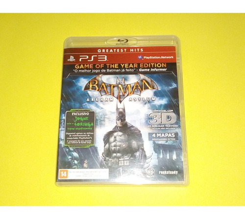 Batman Arkham Asylum Game Of The Year Edition - Ps3