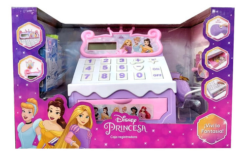 Caja Registradora Princesas De Disney Con Sonido ELG 54524 Color Rosa