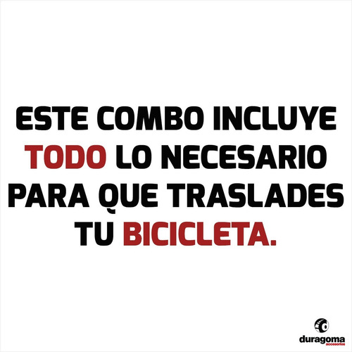 Combo Porta Bicicleta Techo Aluminio + Porta Equipaje Auto