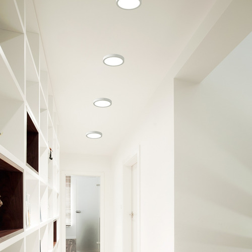 Imagem 4 de 5 de Painel Plafon Luminária Led Neutro 12w Sobrepor Redondo 17cm