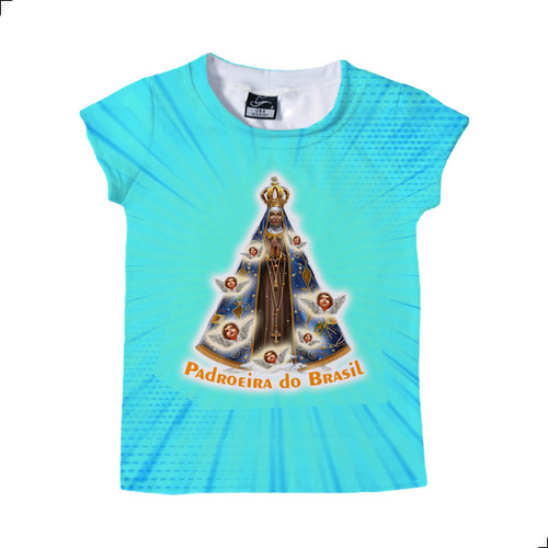 Blusinha Infantil Menina Religiosa Nossa Senhora Aparecida