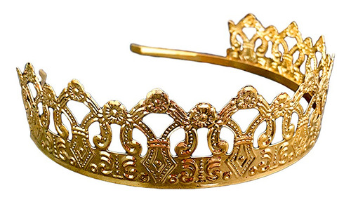 Imagen 3 de 4 de Corona Princesa Dorada Metal Las Condes