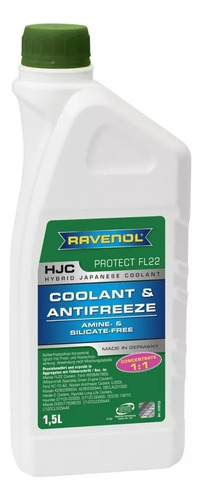 Liquido Refrigerante Ravenol Hjc Concentrate Protect Fl22