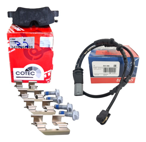 Balatas Traseras De Mini C 34216864488 + Sensor 34356865612