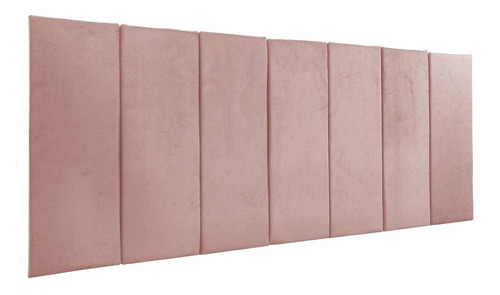 Placa Adesiva Cabeceira Cama Casal Box Estofada Quarto Cores Cor Rosa