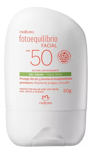 Protector Solar Facial Piel Mixta A Oleosa 50 Fps Natura