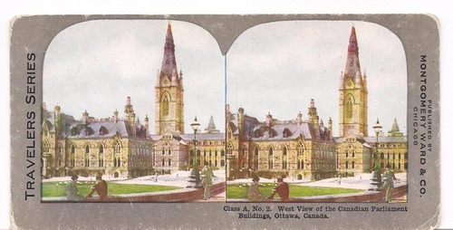 Foto Estereoscopica Stereo Parlamento Canada Ottawa B4