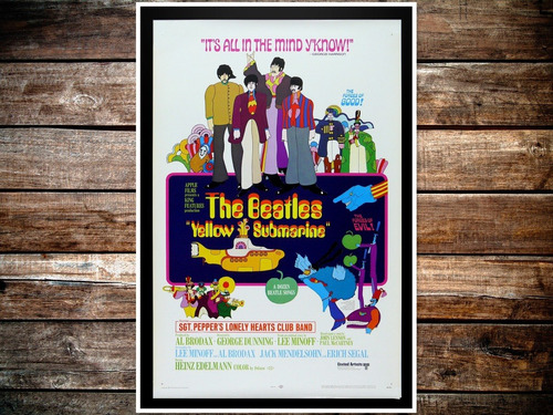 Yellow Submarine The Beatles Poster 47x32cm 200grms