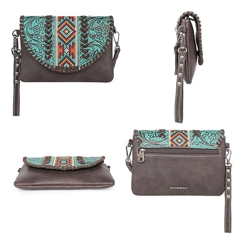 Cartera Montana West Crossbody B Importada Original Café