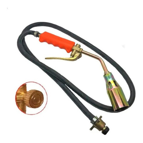 Imagen 1 de 3 de Soldador Soplete A Gas Con Gatillo Membrana 10 Kg Boca 50mm