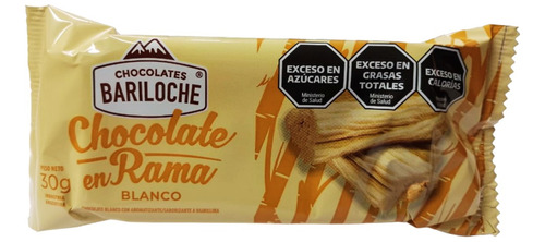 Chocolate Bariloche En Rama Blanco X 30g - Calidad Premium -
