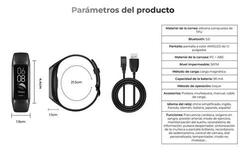 Reloj Inteligente Deportivo C60 Smartwatch Pro Hombre Mujer Negro Negro Negro