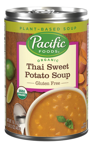 Pacific Foods Sopa De Batata Tailandesa Orgnica, Sopa Vegana