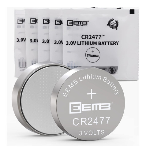 Bateria De Litio De 3 V De Boton Cr2477 Dl2477 Ecr2477-5un