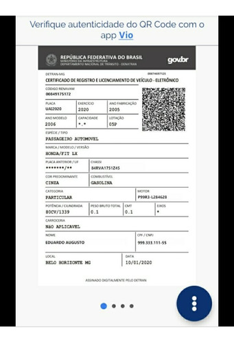 Imagem 2 de 5 de Despachante 2 Via Digital Pdf Crvl-e