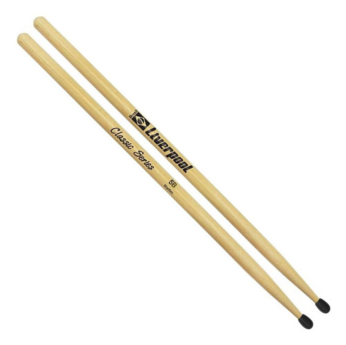 Par De Baquetas Liverpool Classic Series 5b Ponta Nylon