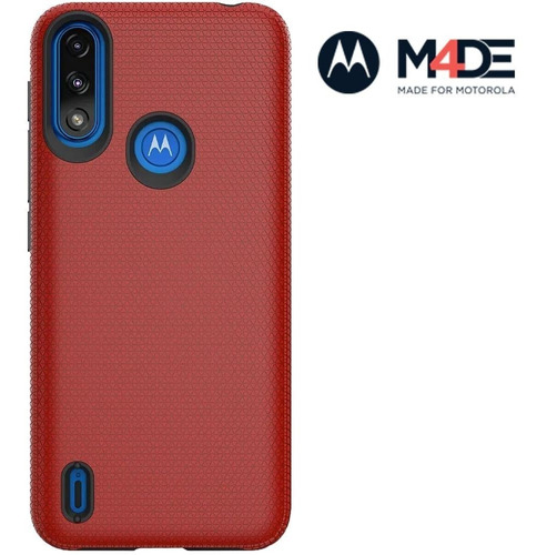 Capa Protetora Antiqueda Vermelho Motorola Moto E7 Power