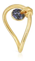 Comprar Anillo Luna De Plata Vermeil Y Zafiros Luah