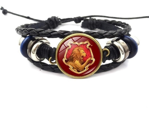 Harry Potter, Pulsera Cabochon Casa Gryffindor, Excelente