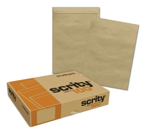 Envelope Saco Kraft Natural Skn334 80g 229mmx324mm 100un