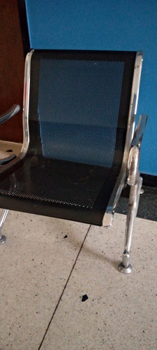 Silla Ofilook 1 Puesto Tándem Negra (Usado)