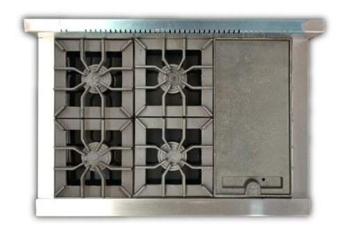 Imagen 3 de 7 de Cocina Morelli 1100 Mr. Cheff 4 Hornallas Y Plancha P/visor