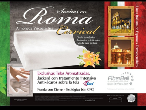 Almohada Viscoelastica Cervical Roma