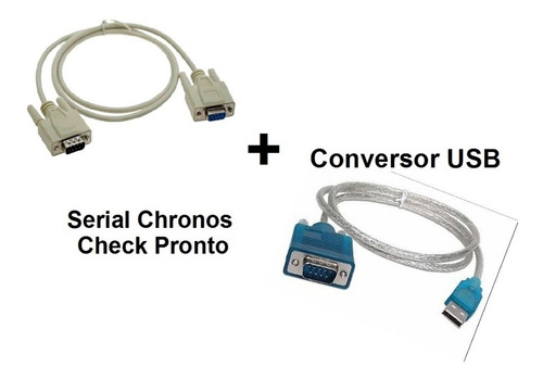 Cabo Impressora Chronos Check + Conversor Usb + Cd Software