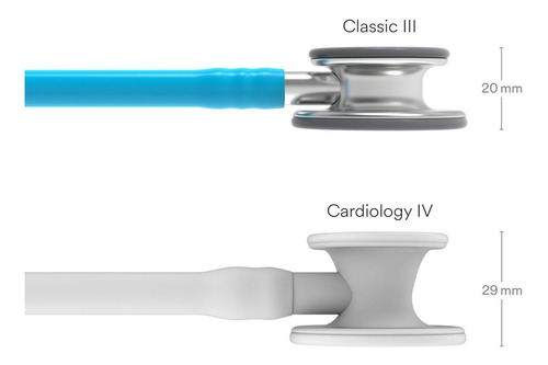 Imagen 6 de 6 de Estetoscopio 3m Littmann Classic Iii 5835 Turquesa