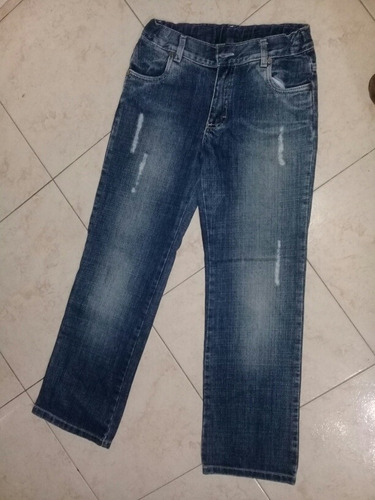 Pantalon Jeans Semi Desteñido Talle 8- 10 Años Aprox